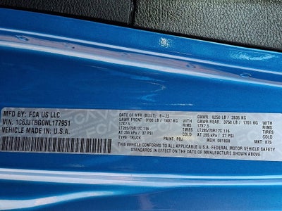 2022 Jeep Gladiator Rubicon 4x4