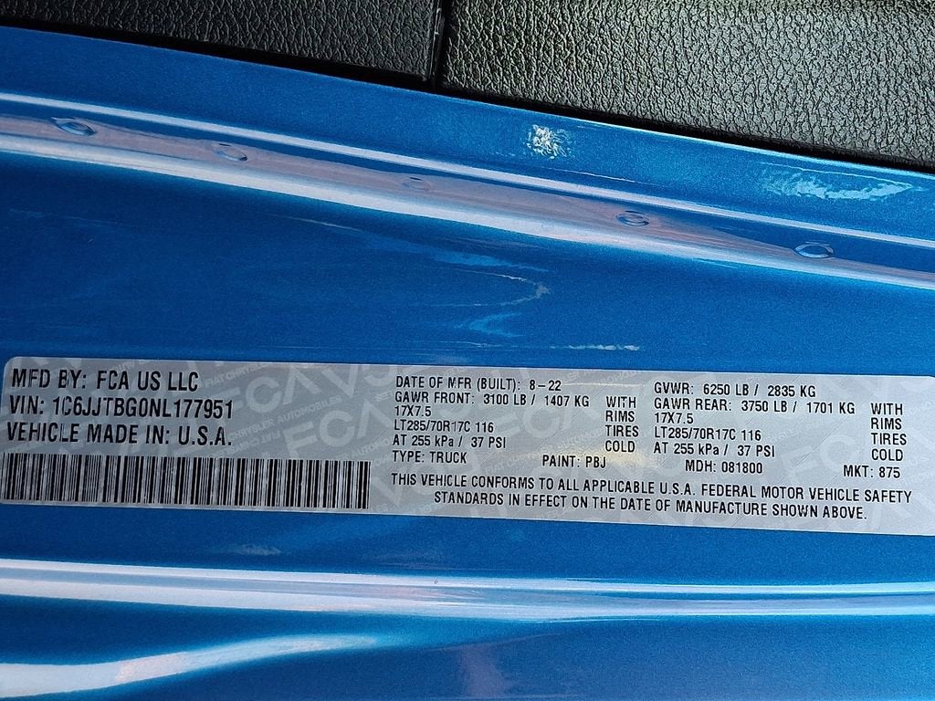 2022 Jeep Gladiator Rubicon 4x4