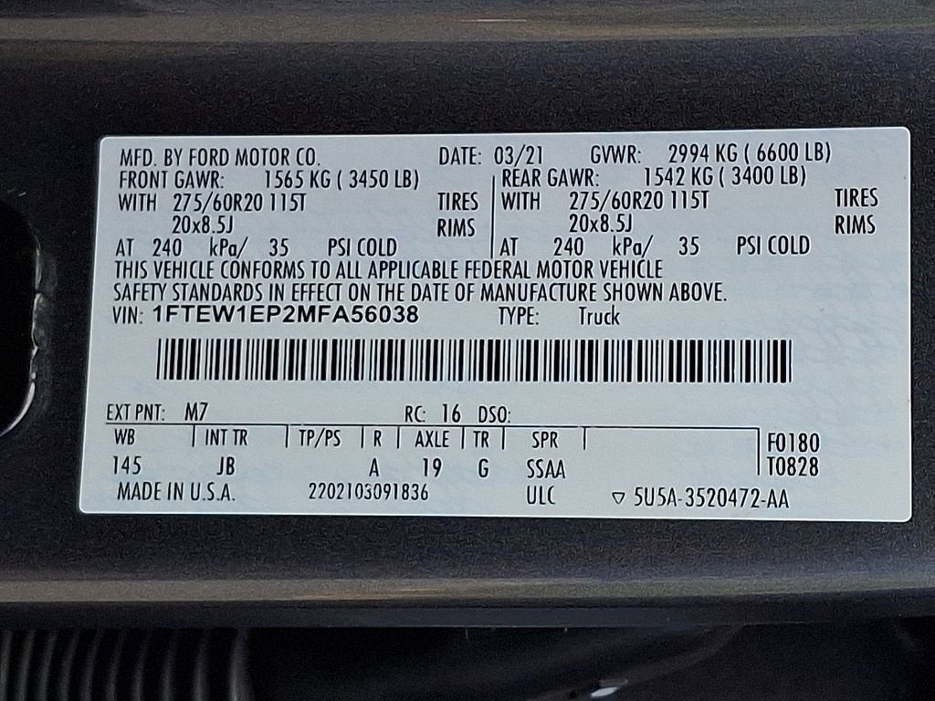 2021 Ford F-150 XL