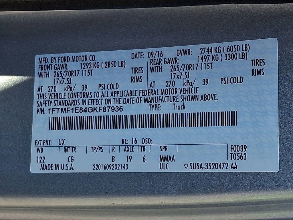 2016 Ford F-150 XL