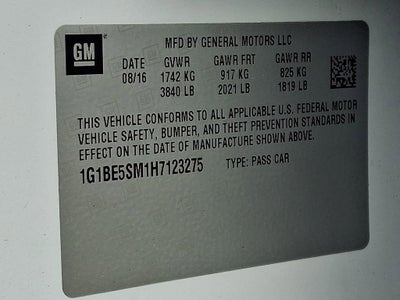 2017 Chevrolet Cruze LT