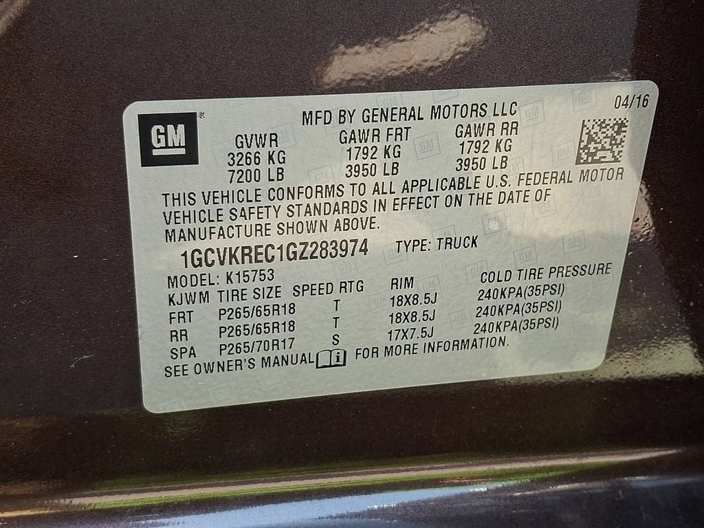 2016 Chevrolet Silverado 1500 LT