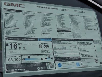 2026 GMC Yukon XL Elevation