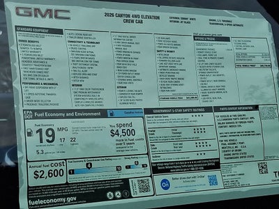 2026 GMC Canyon Elevation