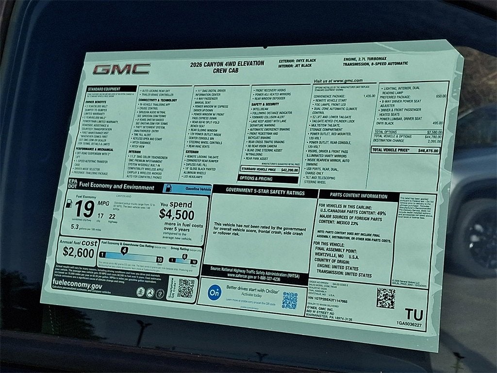 2026 GMC Canyon Elevation