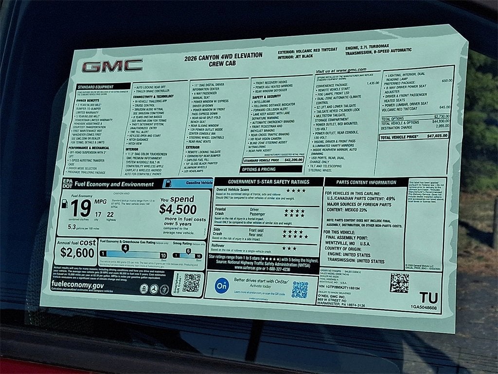 2026 GMC Canyon Elevation