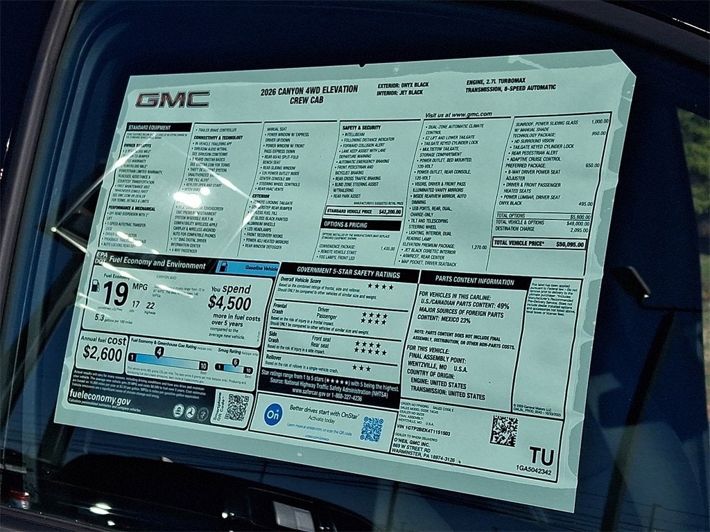 2026 GMC Canyon Elevation