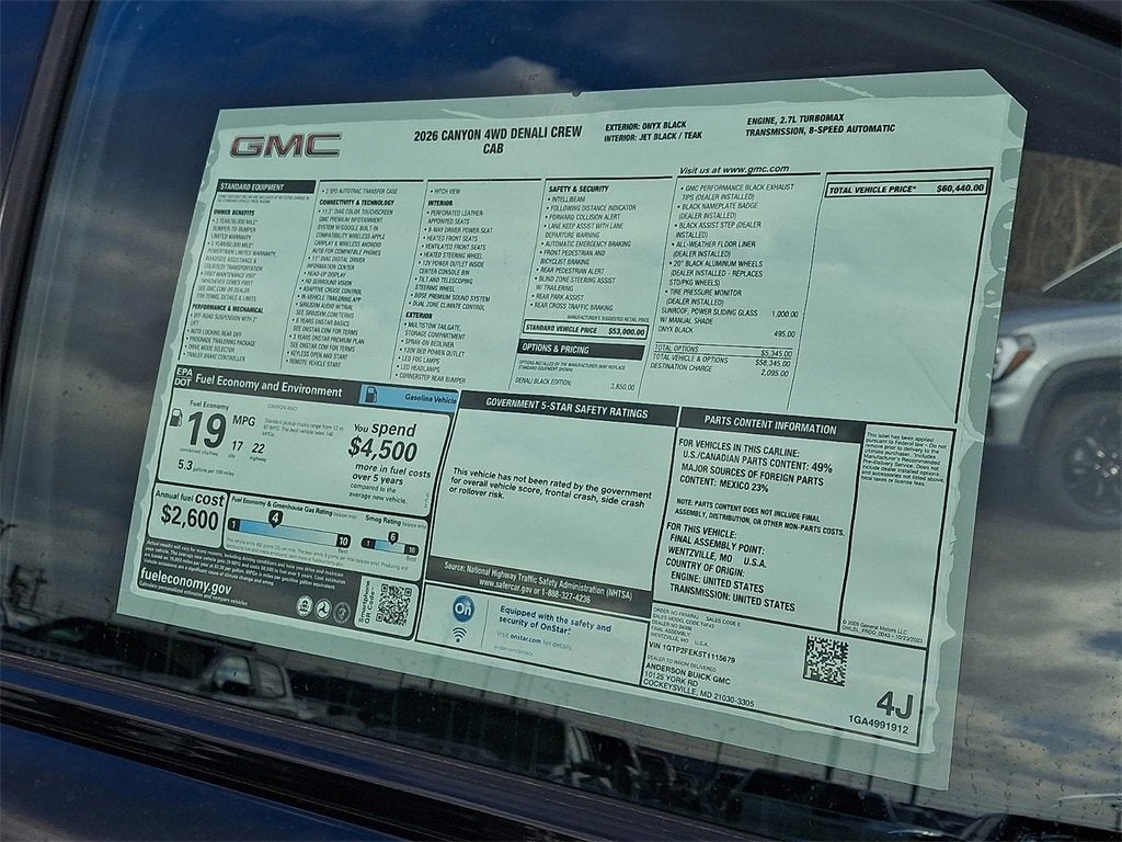 2026 GMC Canyon Denali