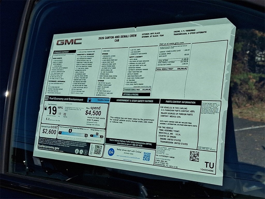 2026 GMC Canyon Denali