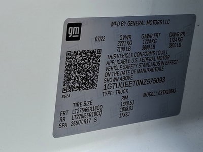 2022 GMC Sierra 1500 AT4