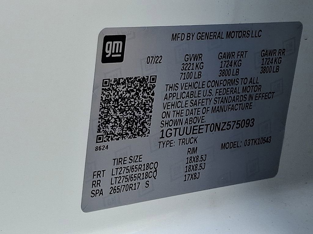 2022 GMC Sierra 1500 AT4