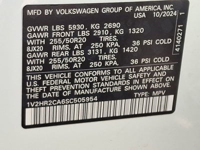 2025 Volkswagen Atlas 2.0T SE w/Technology