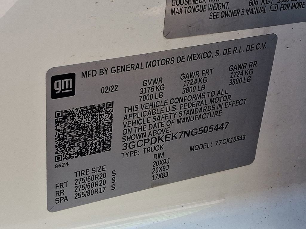 2022 Chevrolet Silverado 1500 LT (2FL)