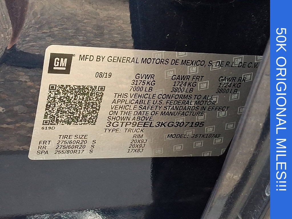 2019 GMC Sierra 1500 AT4