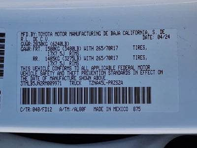 2024 Toyota Tacoma TRD Off Road