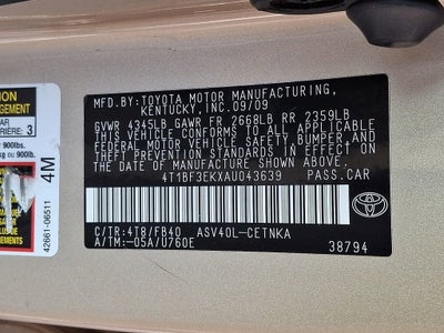 2010 Toyota Camry NA