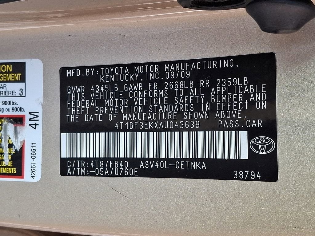 2010 Toyota Camry NA