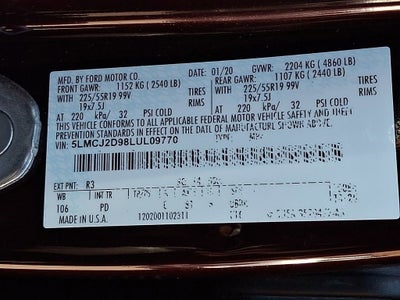 2020 Lincoln Corsair Reserve