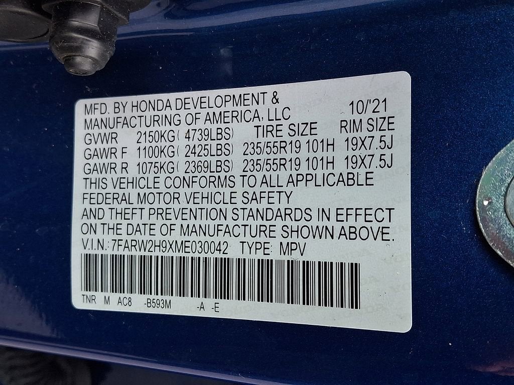 2021 Honda CR-V AWD Touring