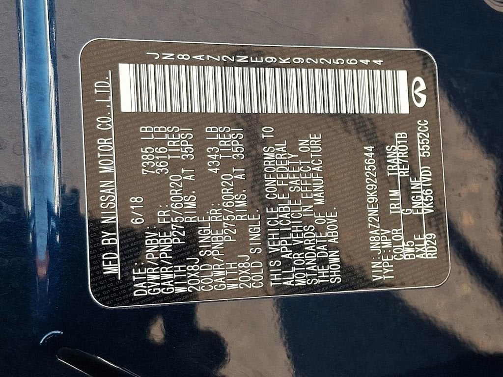 2019 INFINITI QX80 LUXE