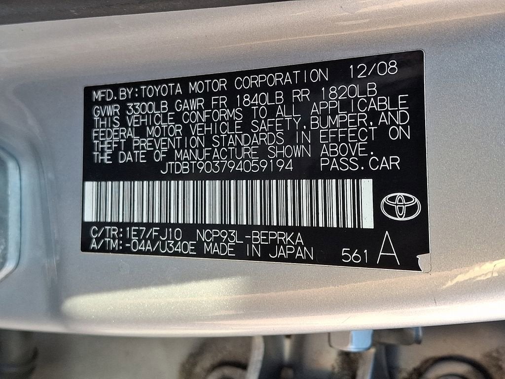 2009 Toyota Yaris NA