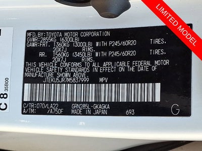 2021 Toyota 4Runner Limited