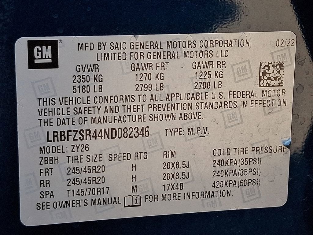 2022 Buick Envision Avenir