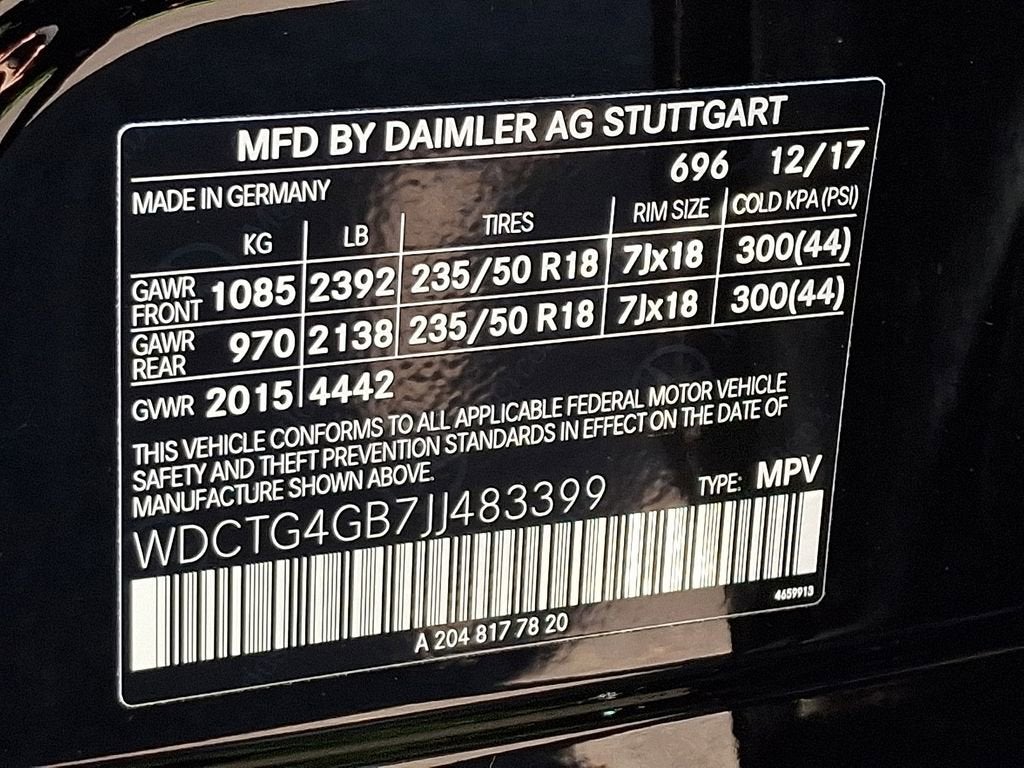 2018 Mercedes-Benz GLA 250 4MATIC®
